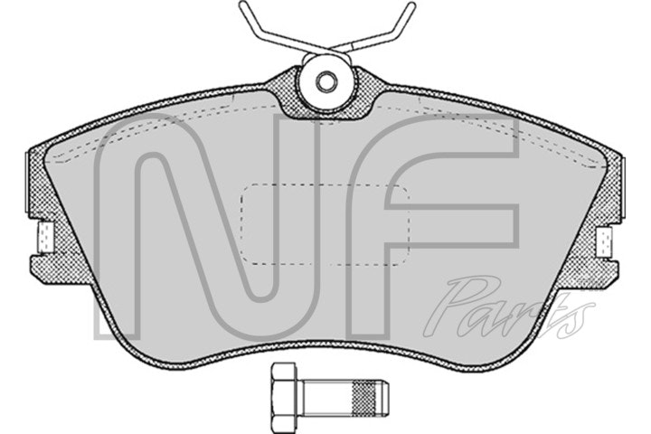 NF PARTS Комплект тормозных колодок, дисковый тормоз NF0018071